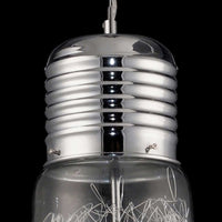 LÚZETE - COLGANTE BULB ACERO