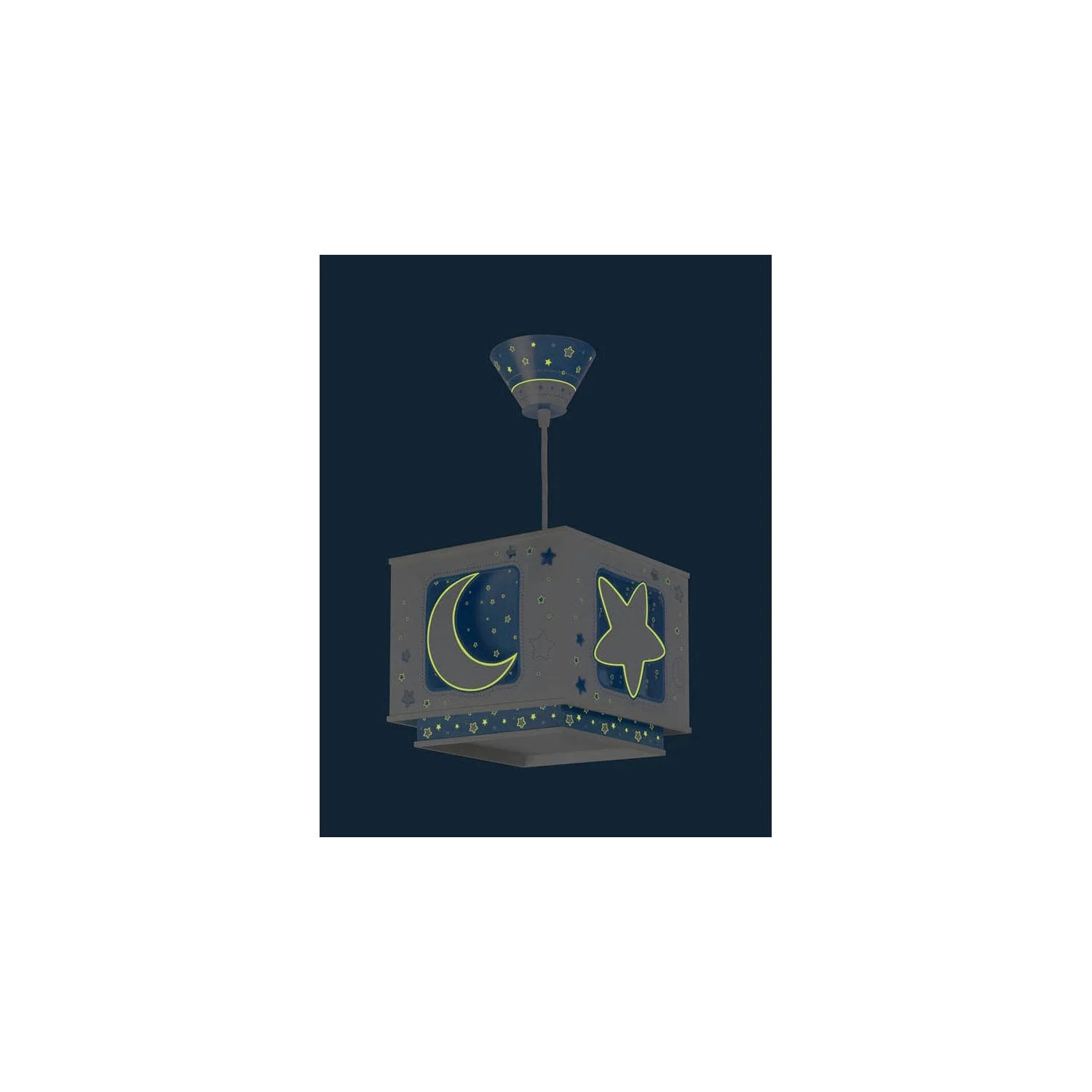 LÚZETE - COLGANTE INFANTIL LUNA AZUL