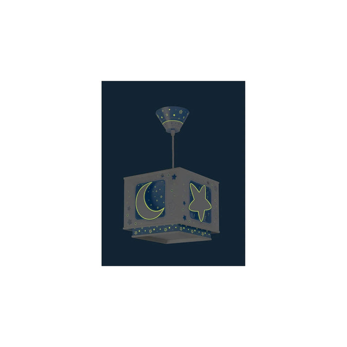 LÚZETE - COLGANTE INFANTIL LUNA AZUL