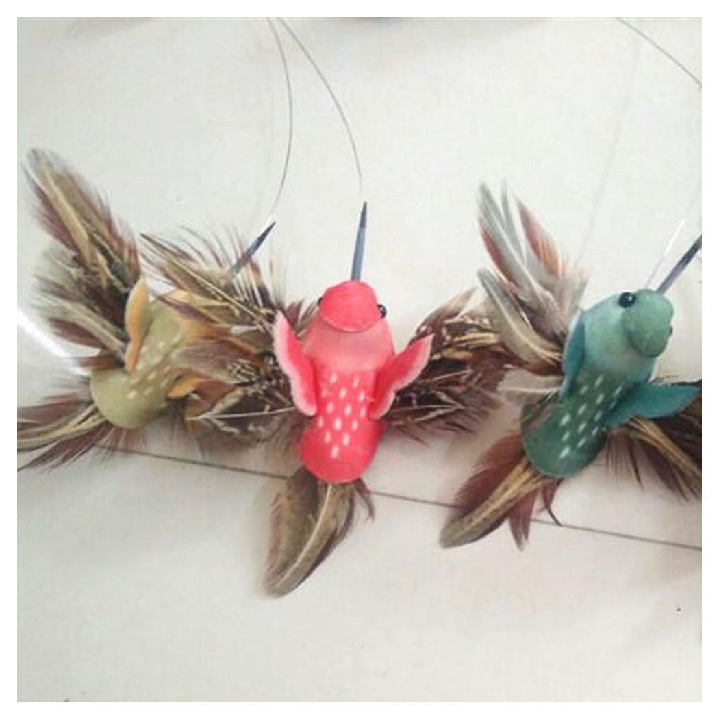 Trade Shop - Colibrì Volante A Energia Solare A Batteria Uccelli Svolazzanti Per Decorazione Esterna -