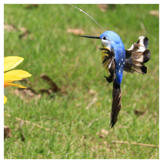 Trade Shop - Colibrì Volante A Energia Solare A Batteria Uccelli Svolazzanti Per Decorazione Esterna -