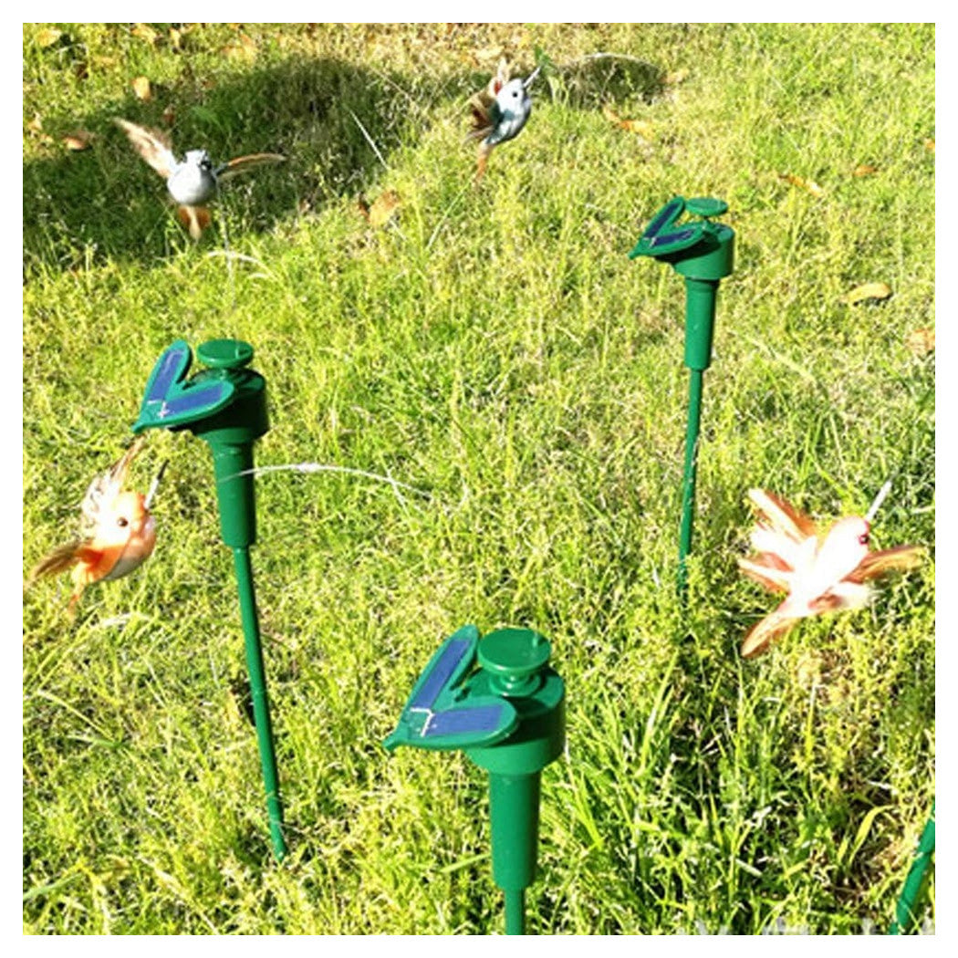 Trade Shop - Colibrì Volante A Energia Solare A Batteria Uccelli Svolazzanti Per Decorazione Esterna -