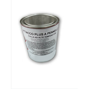 Colla di Alta Qualità AttaccoPlus a Pennello per Tessuti, Gommapiuma, Ecopelle e Altri Materiali - Prodotto Italiano - 850g