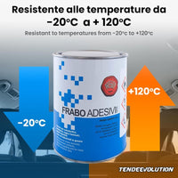 Colla di Alta Qualità Frabo a Pennello per Tessuti, Gommapiuma, Ecopelle e Altri Materiali - Prodotto Italiano - 850g