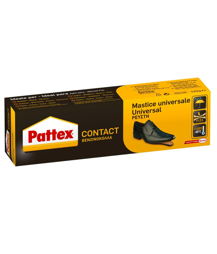 Colla Mastice Universale Per Gomma Cuoio Sughero Legno Stoffa Pattex Contact 50         