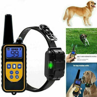 COLLARE 800M IMPERMEABILE TELECOMANDO CANI SCOSSA ELETTRICO ADDESTRAMENTO LCD - ZENCOCCO