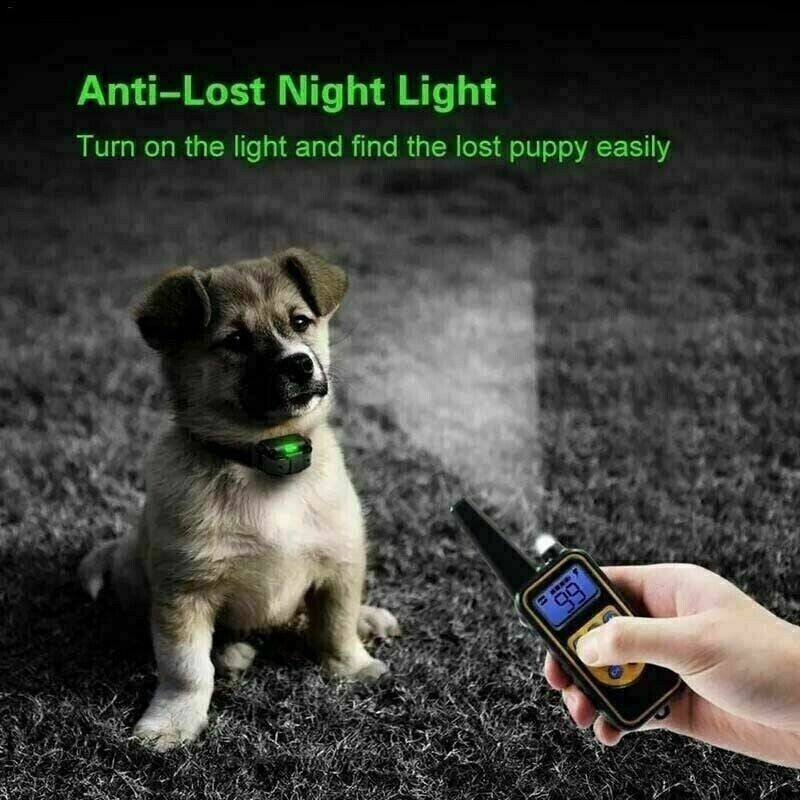COLLARE 800M IMPERMEABILE TELECOMANDO CANI SCOSSA ELETTRICO ADDESTRAMENTO LCD - ZENCOCCO