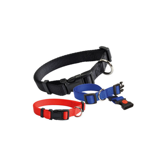 Collare Camon blu mm 15 – Nylon resistente – Sgancio rapido regolabile per cani piccoli