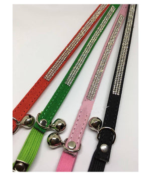 Collare Con Strass Per Cani Cane Gatti Animali Pet Brillantini Colori Assortiti         