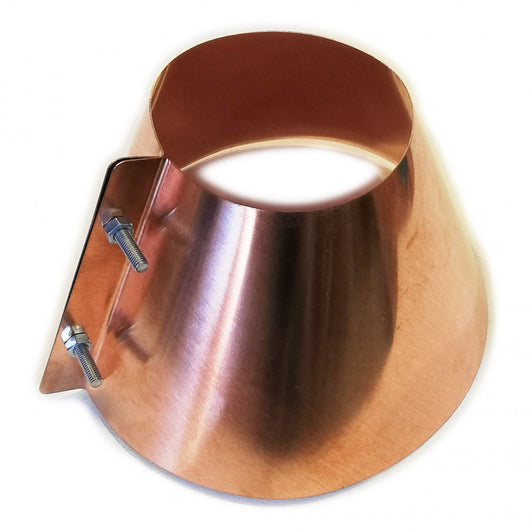 Collare conico da 120mm scossalina in rame spessore 6 decimi