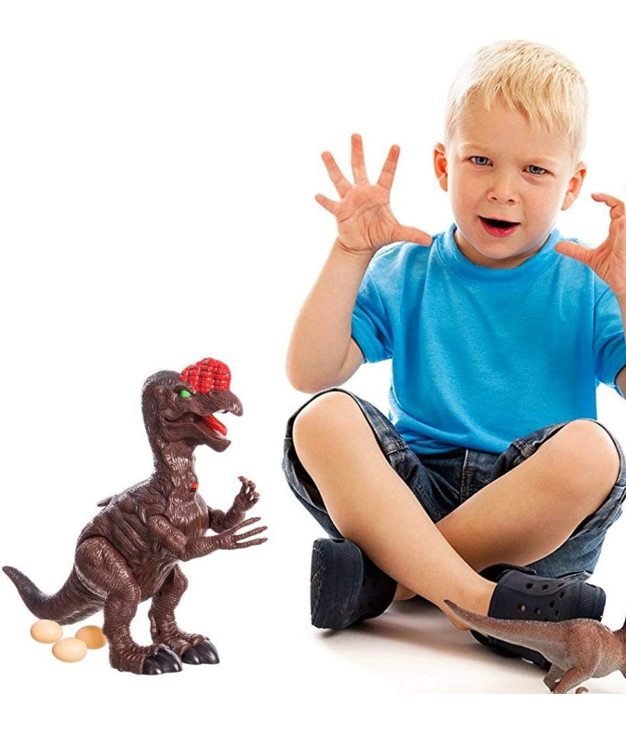 Dinosauro Oviraptor Camminante Con Luci Suoni E Movimenti Giocattolo Bambini         