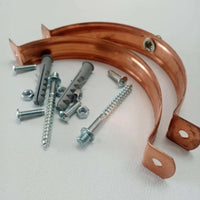 Collare in rame da 200mm per fissaggio e bloccaggio a muro