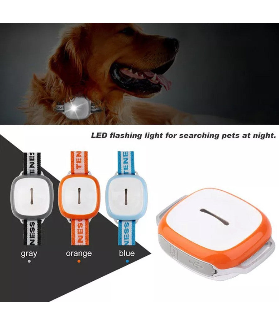 Collare Localizzatore Per Cane Gps Tracker Per Animali Bambini Auto Moto Color         