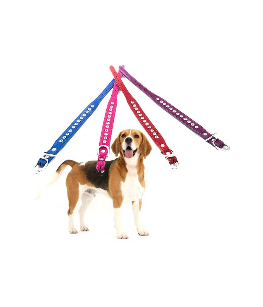 Collare Per Cane Cani Con Strass E Brillantini Brillantinato Taglia Piccola         