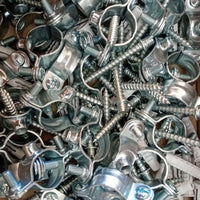 Collare reggitubo collarino zincato per fissaggio a muro tubo rame multistrato, scegli il formato  14mm 50pz