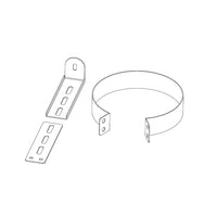 Collare registrabile per stufa a legna, diametro 150mm