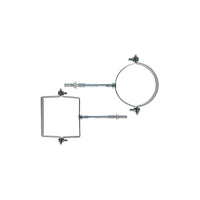 Collari pluviali SCP 100 mm – zincati quadrati con vite e tassello S10 – Fischer