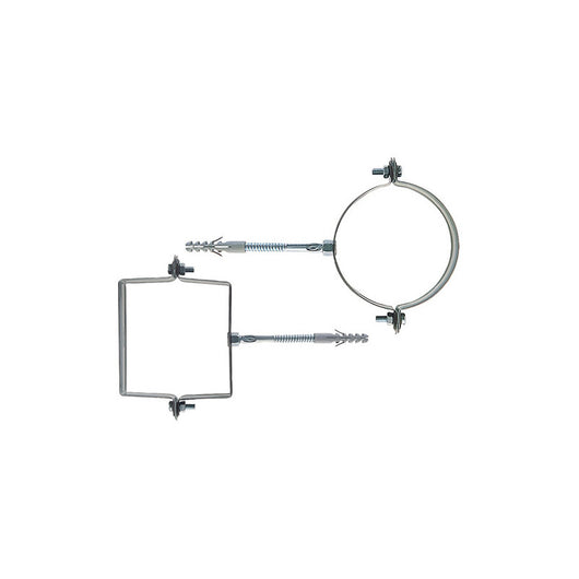 Collari pluviali SCP 100 mm – zincati quadrati con vite e tassello S10 – Fischer