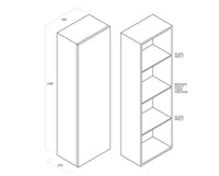 Pensile Colonna 35cm Sospesa Per Bagno - Pino Artico