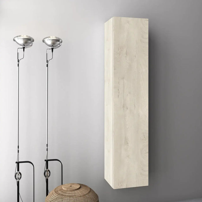 Pensile Colonna 35cm Sospesa Per Bagno - Rovere Alaska