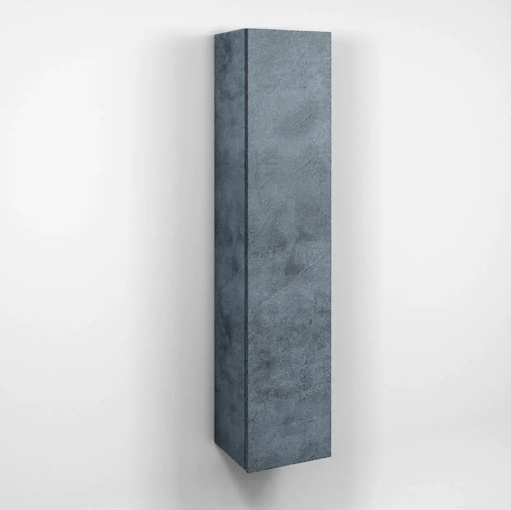 Pensile Colonna 35cm Sospesa Per Bagno - Blu Effetto Pietra