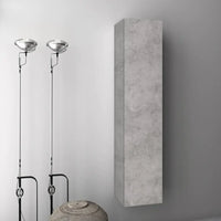 Pensile Colonna 35cm Sospesa Per Bagno - Cemento