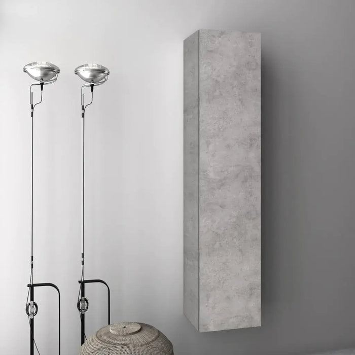 Pensile Colonna 35cm Sospesa Per Bagno - Cemento