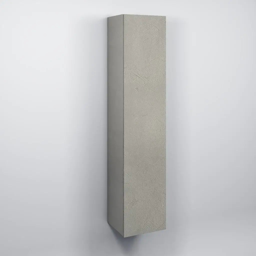 Pensile Colonna 35cm Sospesa Per Bagno - Bianco Effetto Pietra