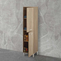 Colonna bagno a terra 150 H rovere tropea con due ante  Martha