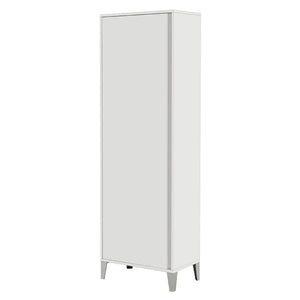 Colonna bagno porta scopa da 60 cm linea Way in bianco lucido