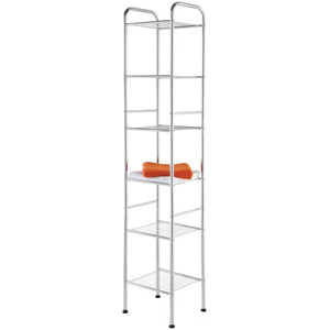 Colonna bagno sei ripiani cromo