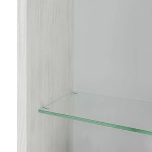 Colonna bagno sospesa 136h cm rovere bianco anta reversibile