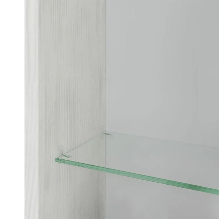 Colonna bagno sospesa 136h cm rovere bianco anta reversibile