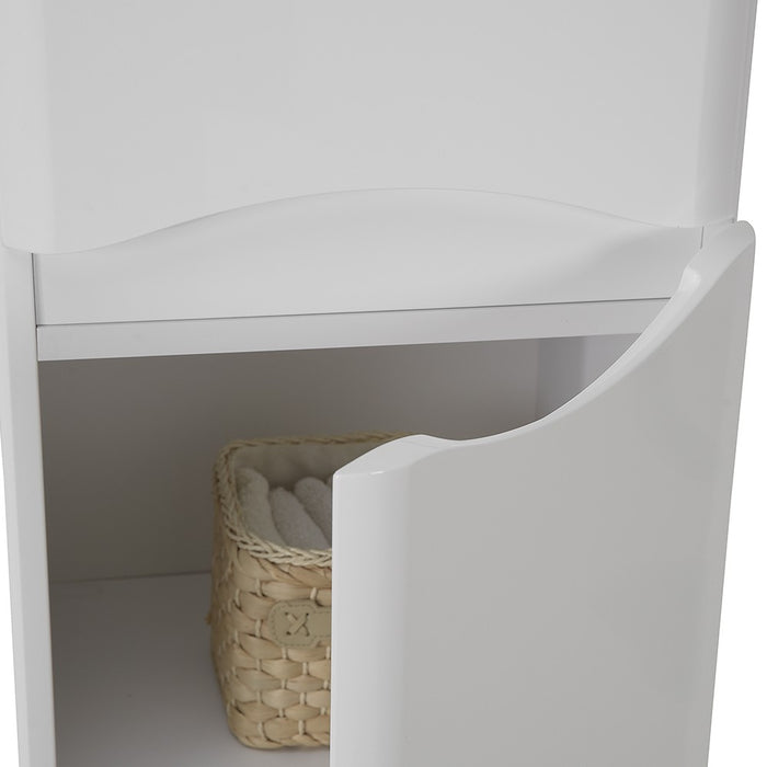 Colonna bagno sospesa 140 cm bianco 2 ante reversibili Zen
