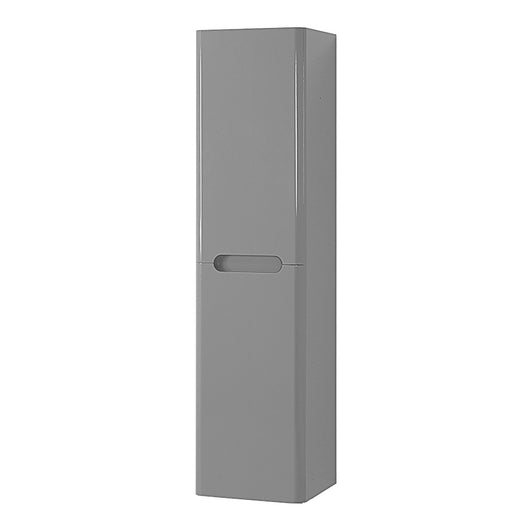 Colonna bagno sospesa 140 cm grigio lucido 2 ante soft-close Stillo