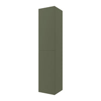 Colonna bagno sospesa 160 cm Melody verde bosco con ante reversibili