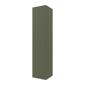 Colonna bagno sospesa 160 cm Melody verde bosco con ante reversibili