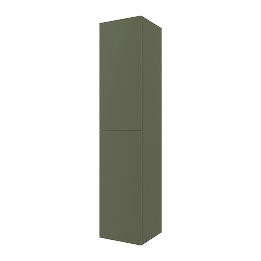 Colonna bagno sospesa 160 cm Melody verde bosco con ante reversibili