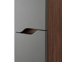 Colonna bagno sospesa 30x150 verde Maiori/Minori con ripiani interni