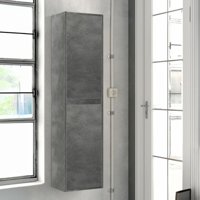 Colonna Bagno sospesa Bolton colore cemento 35x30.5x150H
