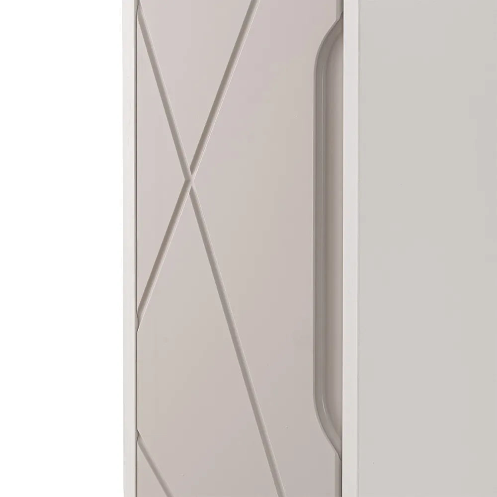 Colonna bagno sospesa h .150 cm Furore tortora con ripiani regolabili