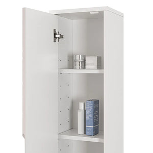 Colonna bagno sospesa h .150 cm Furore tortora con ripiani regolabili