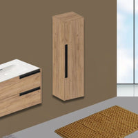 Colonna bagno sospesa Modular colore rovere miele 35x30x120H