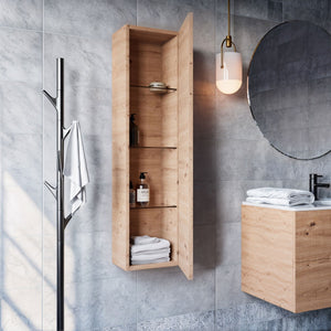 Colonna bagno sospesa rovere cartagena 120x35x20 zen