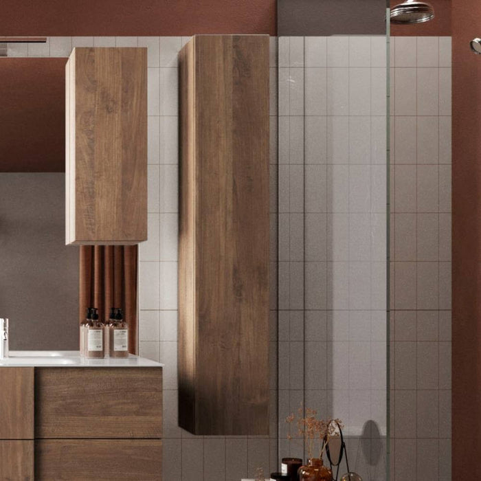 Colonna bagno sospesa Salemi 26x138h colore rovere mercure
