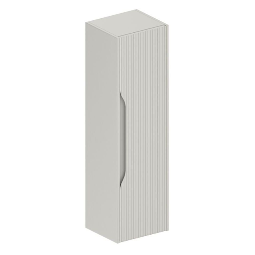 Colonna bagno sospesa Soho colore cashmere opaco effetto cannettato 35x30x120H