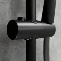 Colonna doccia in acciaio inox nero opaco soffione 23 cm | Ticino