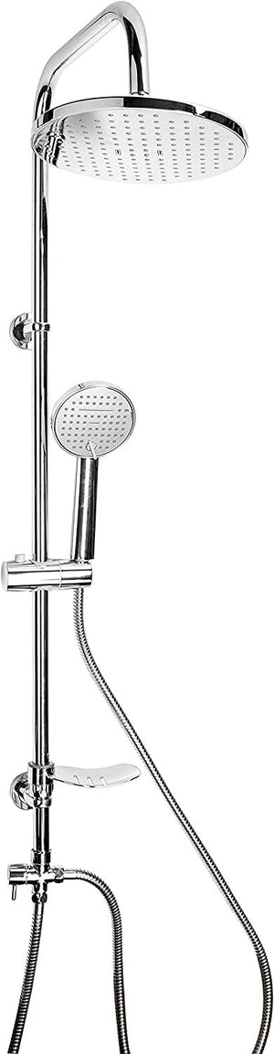 Colonna Doccia HORIZON in acciaio cromato e ABS anticalcare metaform