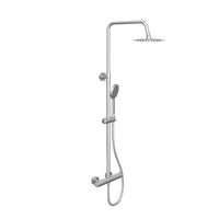 Colonna doccia soffione slim 20 cm in ottone cromato | Liri