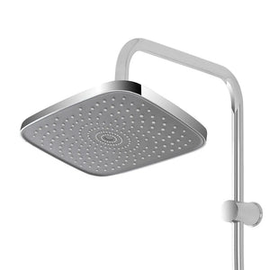 Colonna doccia regolabile H 93 con soffione rettangolare in acciaio